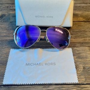 BRAND NEW- Purple MK Sunglasses with case